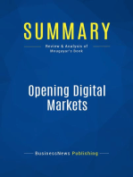 Opening Digital Markets (Review and Analysis of Mougayar's Book)