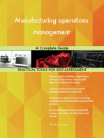 Manufacturing operations management A Complete Guide