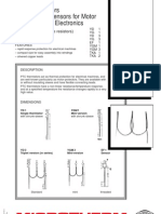 PTC Thermistors Temperature Sensors For Motor Protection and Electronics