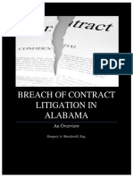 Breach of Contract Litigation in Alabama - An Overview