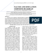 Design, Analysis and Simulation of A Composite Bulkhead