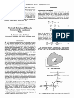 Neutrally Reinforced Holes in Symmetrically Laminated Plates