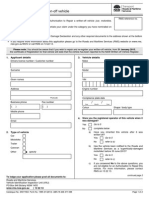 Application To Repair A Written-Off Vehicle