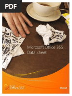 Microsoft Office-365 - Hoja de Datos Ingles