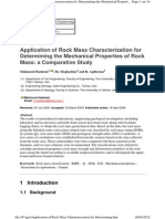 Application of Rock Mass Characterization For Det