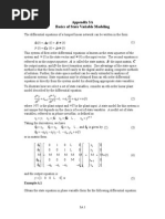 Tutorial I Basics of State Variable Modeling