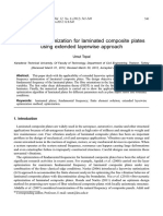 Frequency Optimization For Laminated Composite Plates Using Extended Layerwise Approach