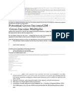 Potential Gross Incomegim - Gross Income Multiplie: Provided, The Authorization Shall