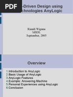 Model-Driven Design Using XJ Technologies Anylogic: Riandi Wiguna MSDL September, 2005