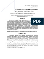 Finite Element Method Analysis of Rectangular Plate With Circular Hole Using Ansys