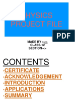 Physics Project File: MADE BY: - CLASS-12 Section