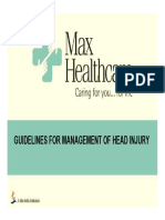 Guidelines For Management of Head Injury