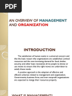 CHAPTER 1 An Overview of Organization and Management