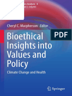 Bioethical Insights Into Values and Policy: Cheryl C. Macpherson Editor