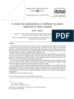 A Study Into Optimization of Stiffeners in Plates PDF