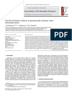 Engineering Analysis Fracture Mechanics Analysis of Geometrically Nonlinear Shear