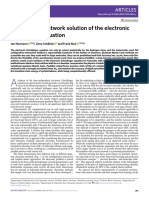 Deep Neural Network Solution of The Electronic Schrödinger Equation