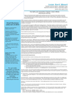 Loan Fact Sheet: WWW - Sba.gov/wa The SBA Loan Guarantee Program: How It Works