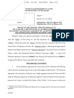 Motion of Chapter 7 Trustee For Entry of Order Approving The Settlement and Release Agreement