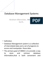 Database Management Systems