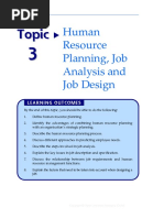 5.topic 3 - HR Planning, Job Analysis & Design