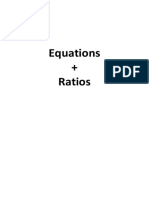 Equations + Ratios