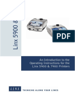 An Introduction To The Operating Instructions For The Linx 5900 & 7900 Printers