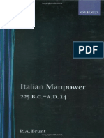 Italian Manpower 225 B.C.-A.D. - P. A. Brunt