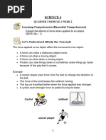 Science 4: Quarter 3 Module 2 Week 2 Learning Competencies (Essential Competencies)