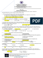 Grade 11 Periodic Test FINAL ANswer Key