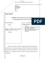 Bristow V Fisker - LA County Case 21STCV11095 - Complaint of Fraud