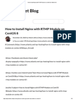 How To Install Nginx With RTMP Module On CentOS 8