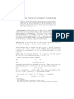 Simple Proof of Catalans Conjecture