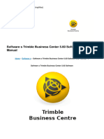 Software S Trimble Business Center 5.60 Software User Manual