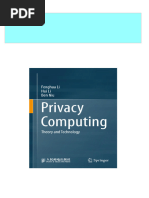 Privacy Computing: Theory and Technology Li 2024 Scribd Download