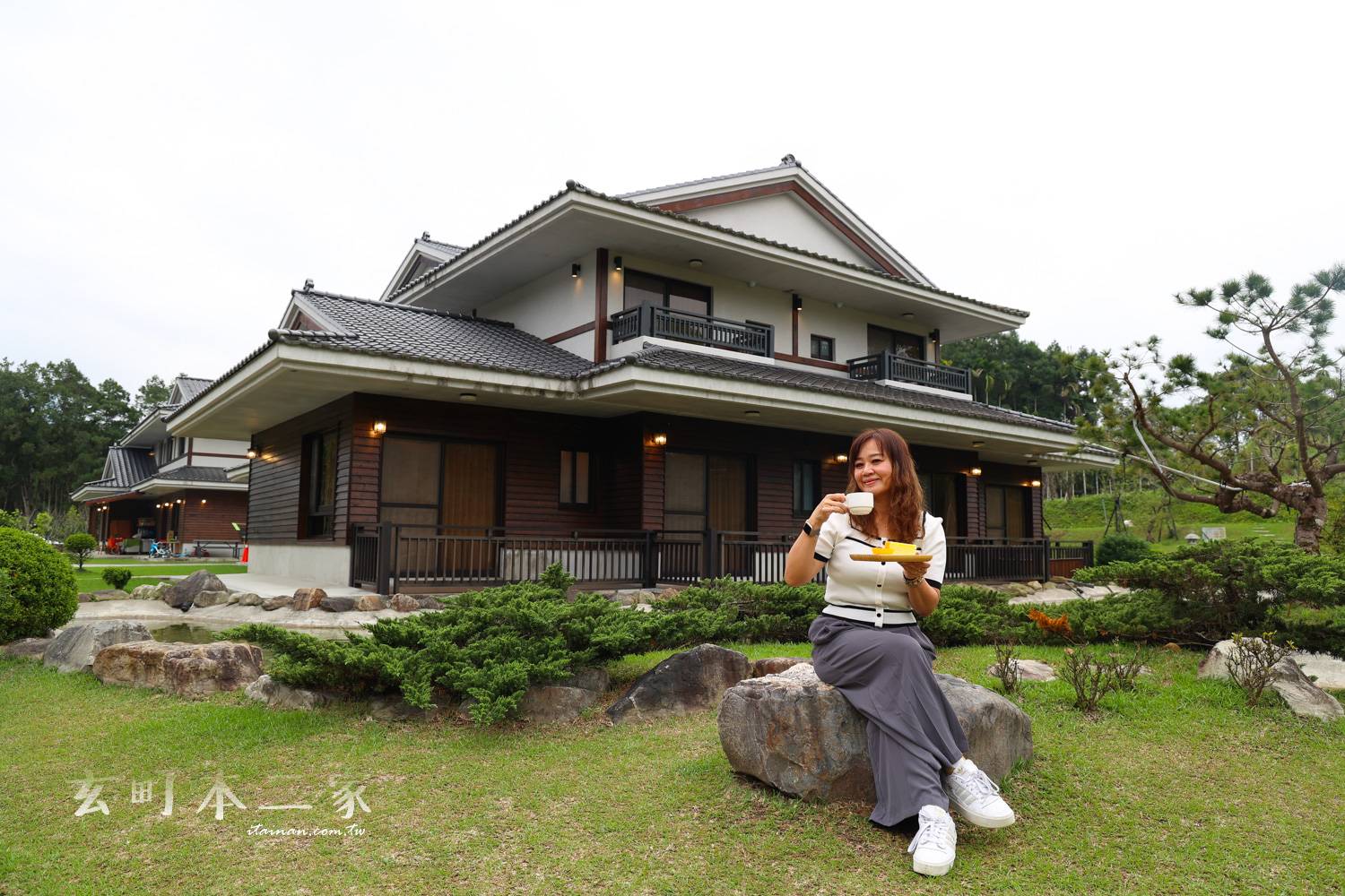 開車轉個彎就到日本京都度假去~南投魚池小京都!日式庭園造景、鳥叫蟲鳴的靜謐空間「玄町本二家」