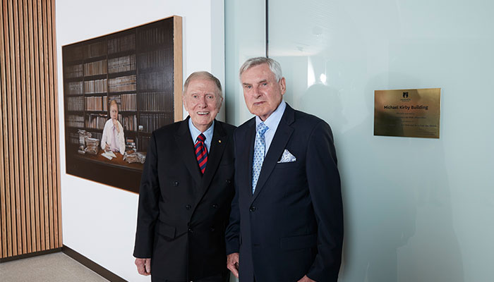 The Hon. Dr Michael Kirby AC CMG and partner Mr Johan van Vloten