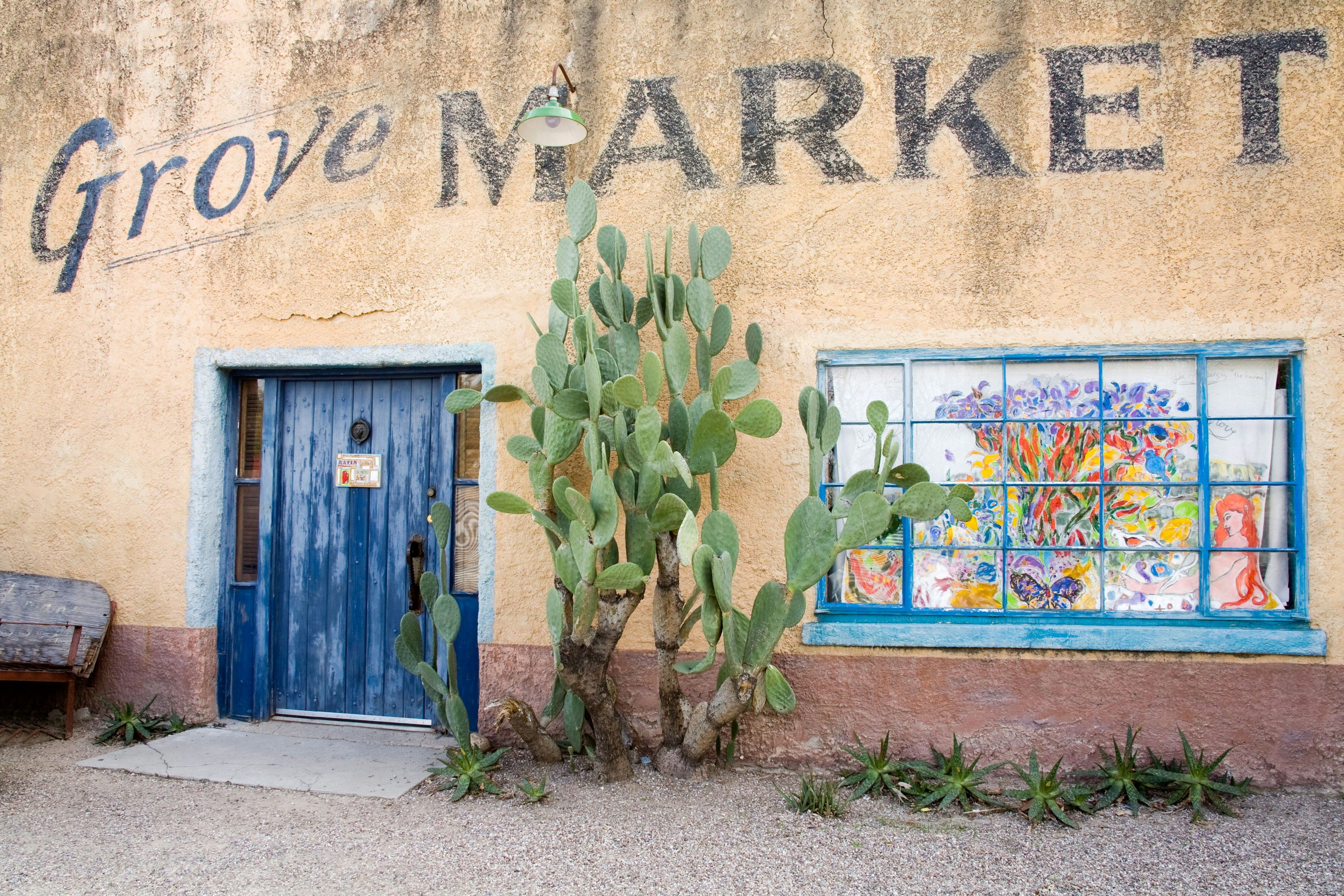 The Raven Gallery in Old Elysian Grove Market, Barrio Historico District, Tucson, Arizona, USA