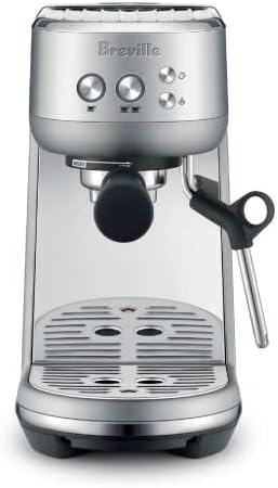 Breville the Bambino Espresso Machine with Auto Milk Frother, Espresso Maker with Seconds Heat Up, Cappuccino & Latte Machine for Home, BES450BSS, Brushed Stainless Steel