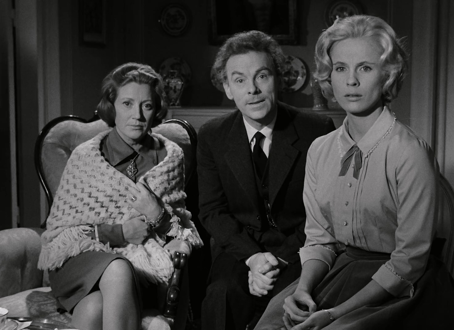 Bibi Andersson, Gertrud Fridh, and Nils Poppe in The Devil's Eye (1960)