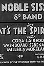 That's the Spirit (1933)