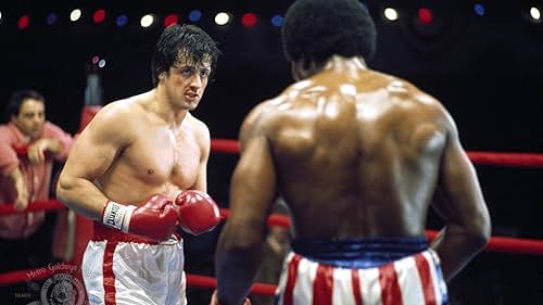 Sylvester Stallone and Carl Weathers in Rocky (1976)