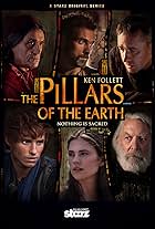 Donald Sutherland, Rufus Sewell, Matthew Macfadyen, Ian McShane, Eddie Redmayne, and Hayley Atwell in The Pillars of the Earth (2010)