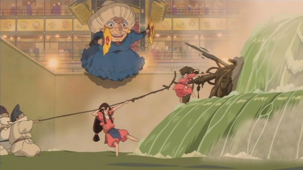 Mari Natsuki and Suzanne Pleshette in Spirited Away (2001)