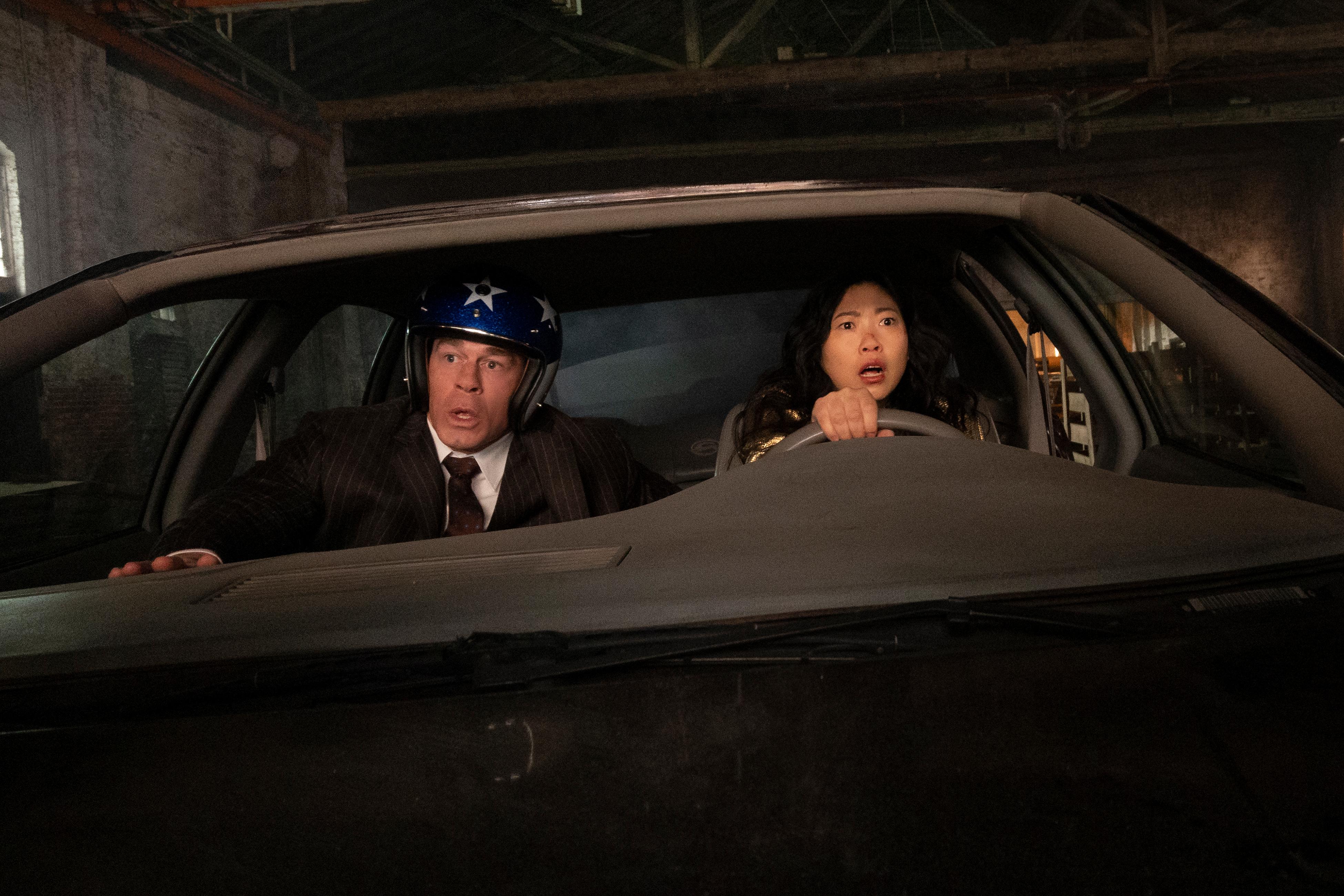 John Cena and Awkwafina in Jackpot! (2024)