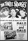 Moe Howard, Larry Fine, Ruth Godfrey, Shemp Howard, Christine McIntyre, and Norma Randall in Pals and Gals (1954)