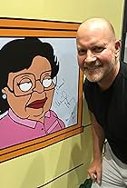 Mike Henry and Consuela on the floor of Comic-con 2017.