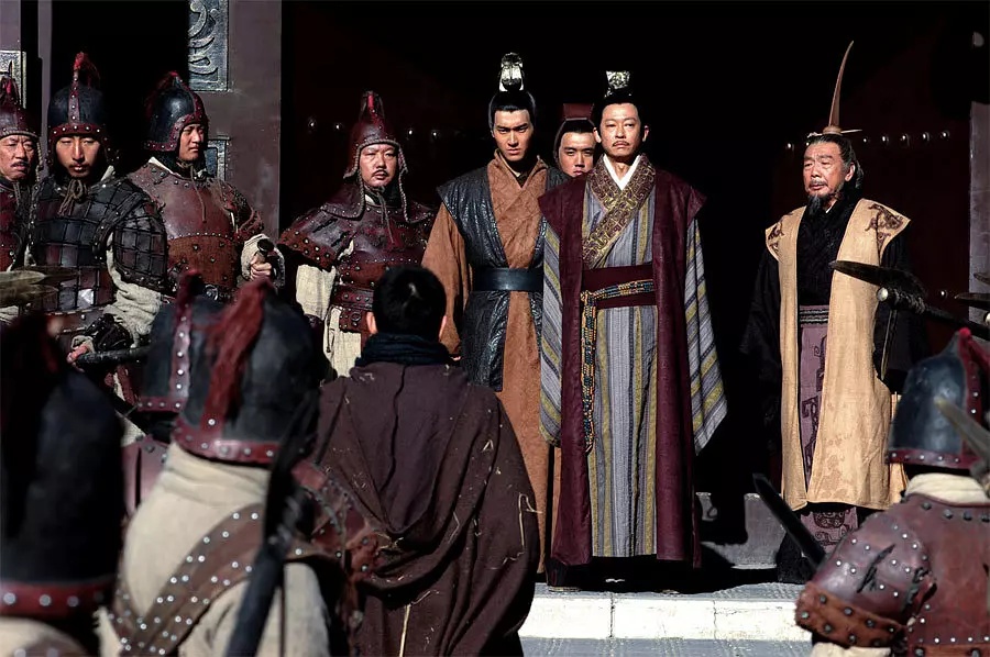 Andy Lau, Zhiwen Wang, Wu Ma, and Choi Siwon in Battle of the Warriors (2006)