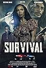 Elise Neal, Demetrius Grosse, and Dylan McNamara in Survival (2023)