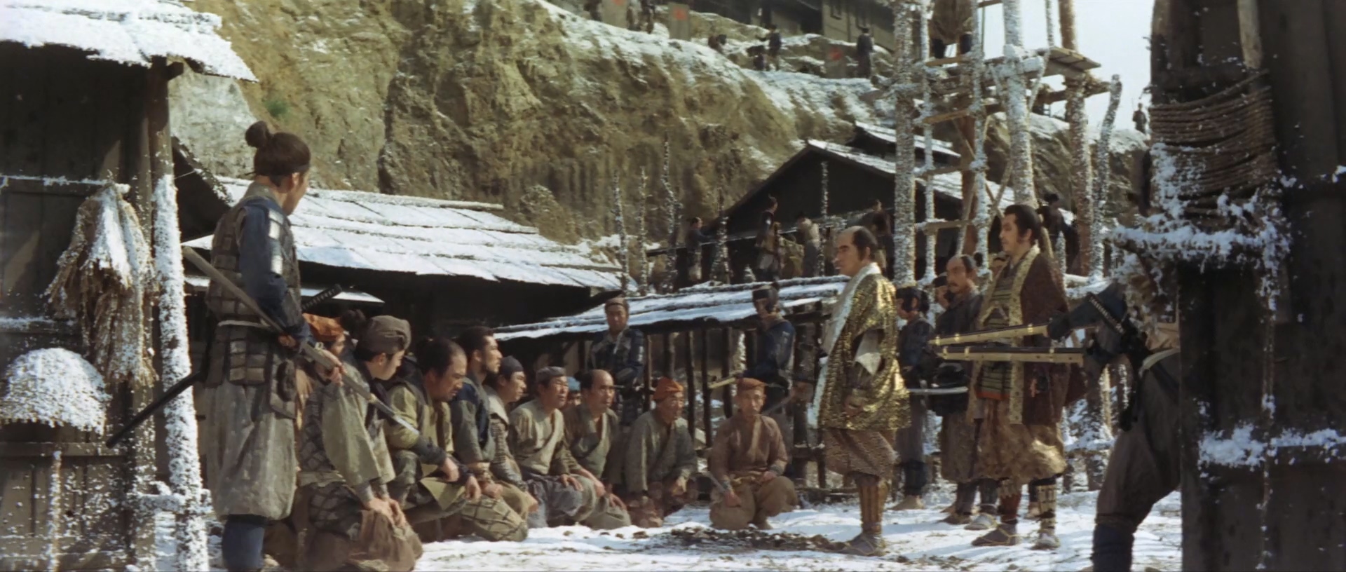 Tôru Abe, Yûtarô Ban, Yûji Hamada, Yûzô Hayakawa, and Hiroshi Nawa in Wrath of Daimajin (1966)